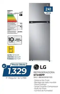 El Gallo Más Gallo LG refrigeradora gt24bpp oferta