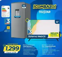El Gallo Más Gallo Telstar refrigeradora + smart tv oferta