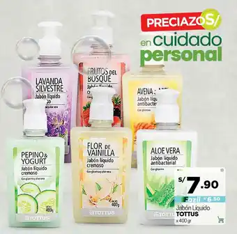 Tottus Jabón Líquido Tottus 400g oferta