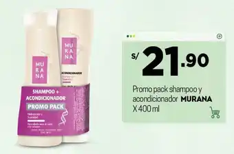 Tottus Shampoo y Acondicionador Murana 400ml oferta