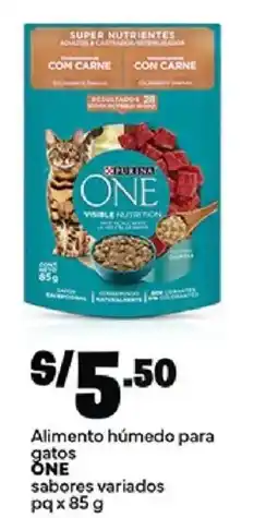 Plaza Vea Purina One alimento húmedo para gatos oferta