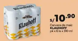 Plaza Vea Klauhoff cerveza de maíz oferta