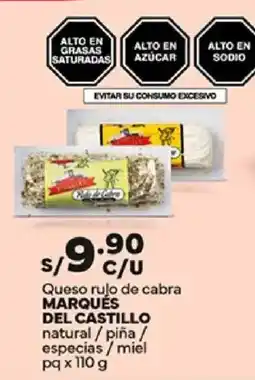 Plaza Vea Marqués del castillo queso rujo de cabra oferta