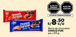 Plaza Vea Choco Fun barra de chocolate oferta
