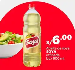 Plaza Vea Soya aceite de soya refinada oferta