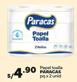 Plaza Vea Paracas papel toalla oferta