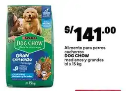 Plaza Vea Purina dog chow gran comienzo cachorros medianos y grandes oferta