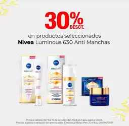 Metro Nivea luminous 630 anti manchas oferta