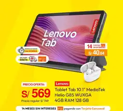 Metro Lenovo Tablet Tab 10.1 oferta
