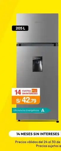 Metro Hisense refrigerador oferta