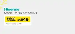 Metro Hisense Smart TV HD 32" 32A4H oferta