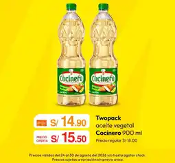 Metro Cocinero aceite vegetal oferta