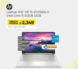 Metro Hp laptop 15.6" hp 15-dy2505la intel core i5 512gb 12gb oferta