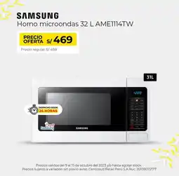 Metro Samsung horno microondas 32 l ame1114tw oferta