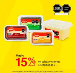 Metro En salsas y cremas seleccionadas oferta
