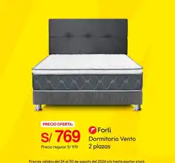 Metro Forli Dormitorio Vento 2 plazas oferta