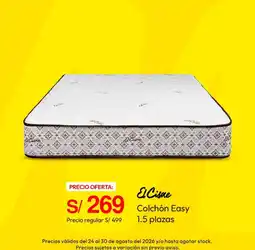 Metro El Cisne colchón easy 1.5 plazas oferta