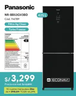 Hiraoka Panasonic refrigerador 425 l oferta