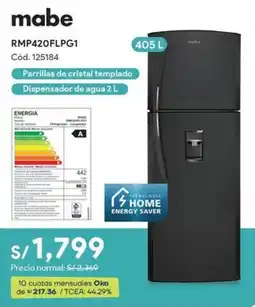 Hiraoka mabe refrigerador 405 l oferta