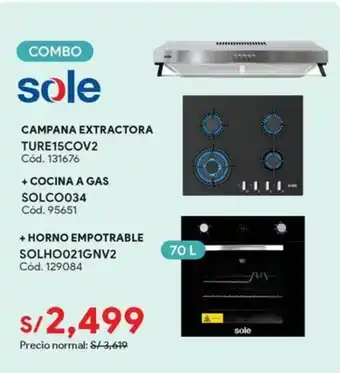 Sole campana extractora ture15cov2