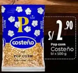 Plaza Vea Costeño pop corn oferta