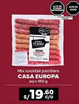 Plaza Vea Casa Europa mix cocktail parrillero oferta