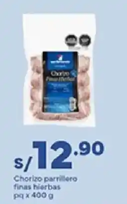 Plaza Vea Chorizo parrillero finas hierbas oferta
