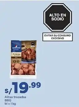 Plaza Vea Alitas trozadas bbq oferta