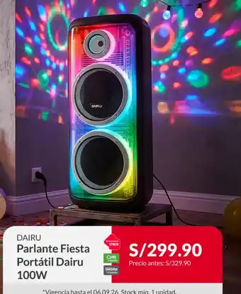 Dairu parlante fiesta portátil dairu 100w