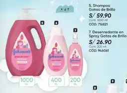 Azzorti Johnson's gotas de brillo shampoo oferta