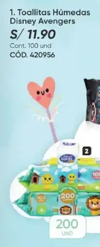 Azzorti Baby Gurdy Toallitas Húmedas Disney Avengers oferta