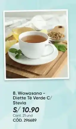 Azzorti Wawasana Diette Té Verde C/ Stevia oferta