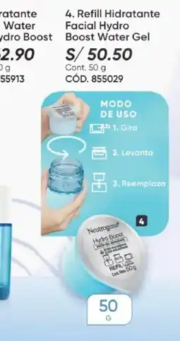 Azzorti Neutrogena Refill Hidratante Facial Hydro Boost Water Gel oferta
