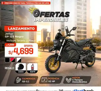 Jettor GP 125 Negro