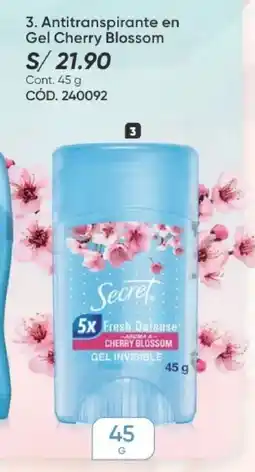 Azzorti Antitranspirante en gel cherry blossom oferta