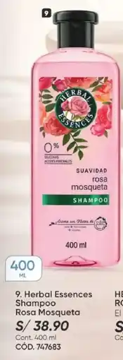 Azzorti Herbal Essences Shampoo Rosa Mosqueta oferta