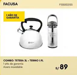 La Curacao Facusa tetera + termo oferta