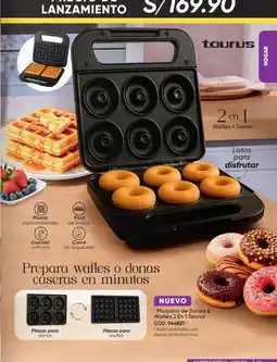 Azzorti Taurus Maquina de Donas & Wafles 2 En 1 oferta