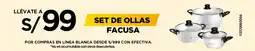 La Curacao Facusa set de ollas oferta