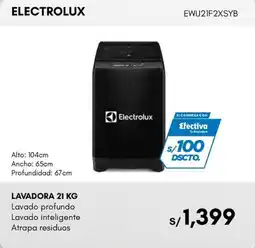 La Curacao Electrolux lavadora 21 kg oferta