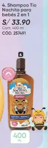Azzorti Tio Nachito shampoo para bebés 2 en 1 oferta
