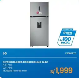 Tiendas EFE LG refrigeradora doorcooling 374lt oferta
