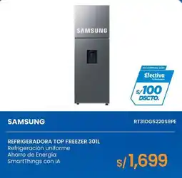 Tiendas EFE Samsung refrigeradora top freezer 30il oferta