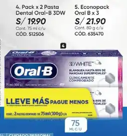 Azzorti Oral-B pasta dental 3d white oferta