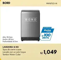 La Curacao Bord lavadora 16 kg oferta