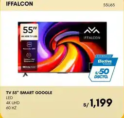 La Curacao Iffalcon tv 55 smart google led oferta