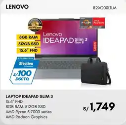 La Curacao Lenovo Ideapad Slim 3 15.6" FHD oferta