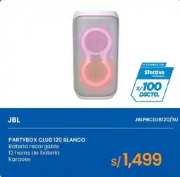 Tiendas EFE JBL partybox club 120 blanco oferta