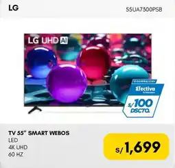 La Curacao LG TV 55 SMART WEBOS oferta