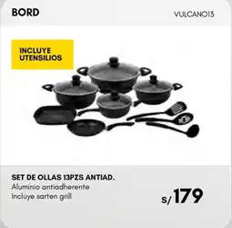 La Curacao Bord set de ollas 13pz antiadherente oferta